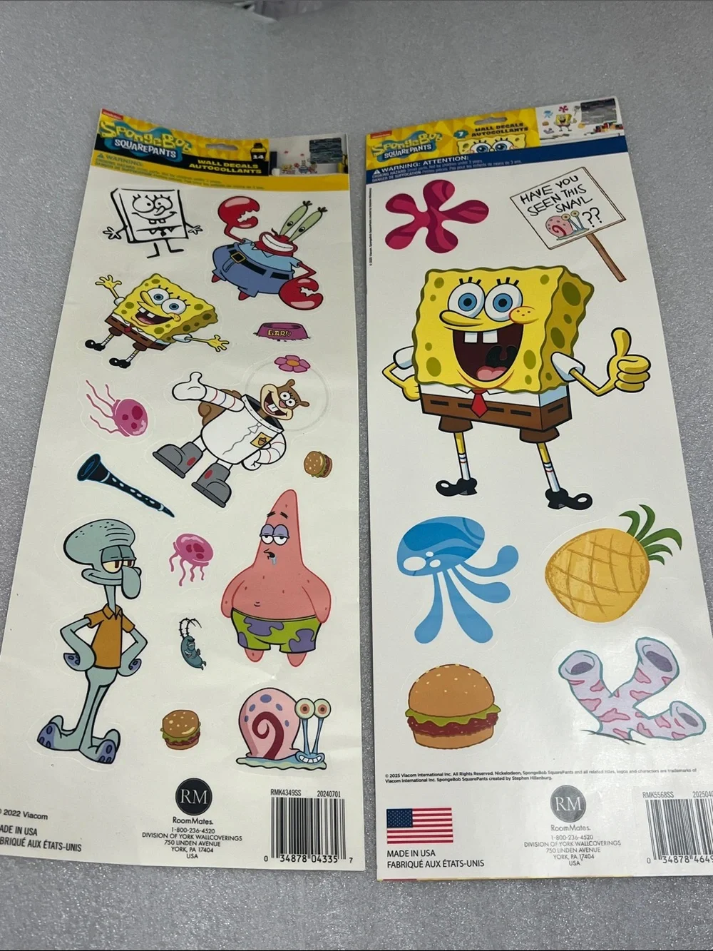 SpongeBob SquarePants Wall Decals Autocollans Stickers